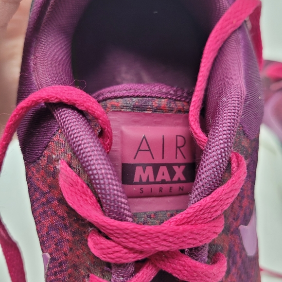 Nike Air Max Siren Fuchsia Snake Print Running Shoe Athletic Sneaker Size 7.5 - Picture 8 of 10
